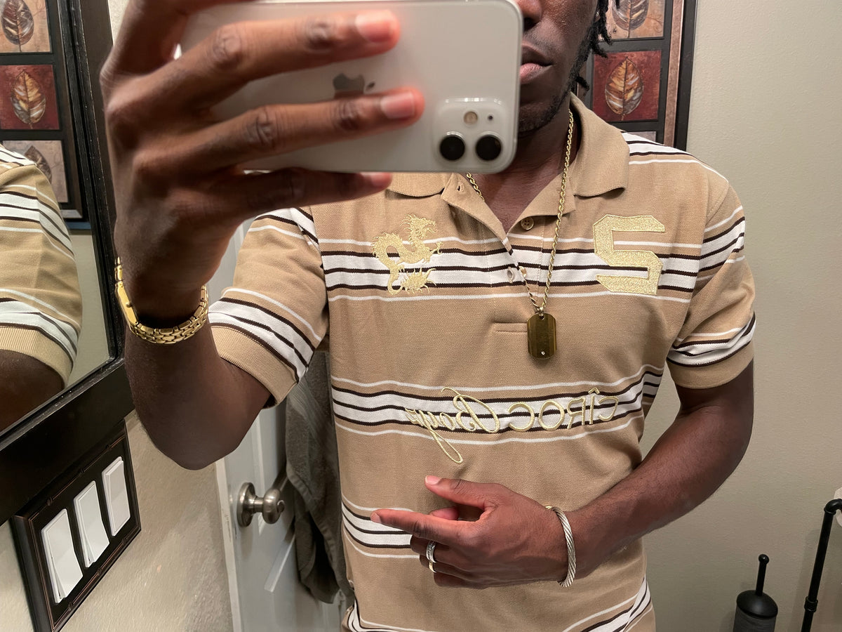 CÎROC Boyz Striped Uniform Polo