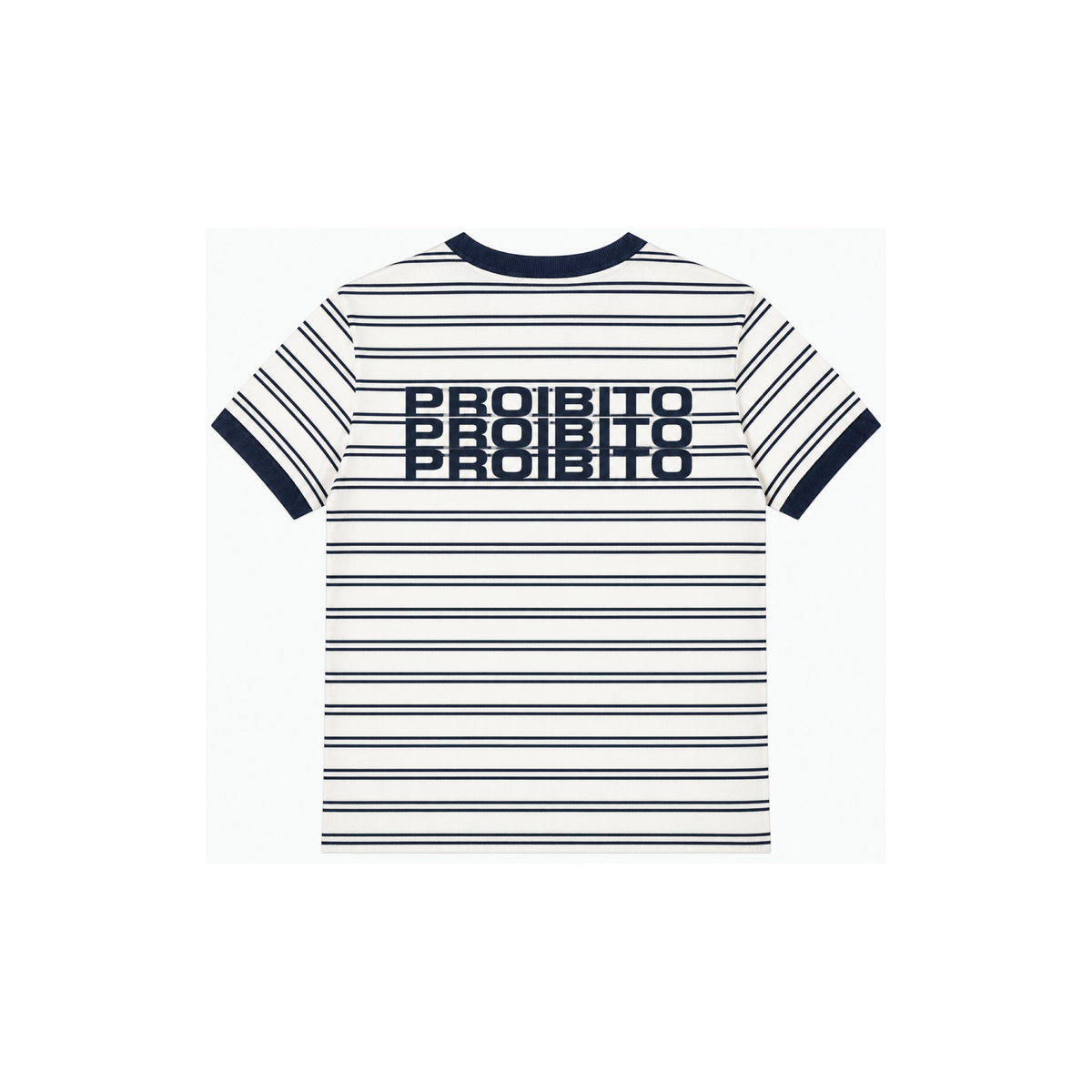 CÎROC Boyz Striped PROIBITO Crop Top